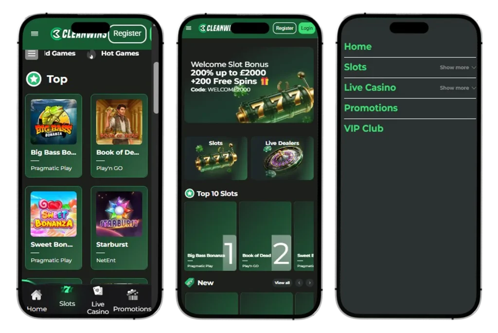 Cleanwins Casino app